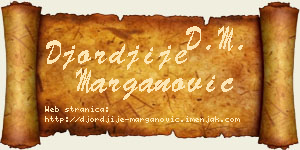 Đorđije Marganović vizit kartica